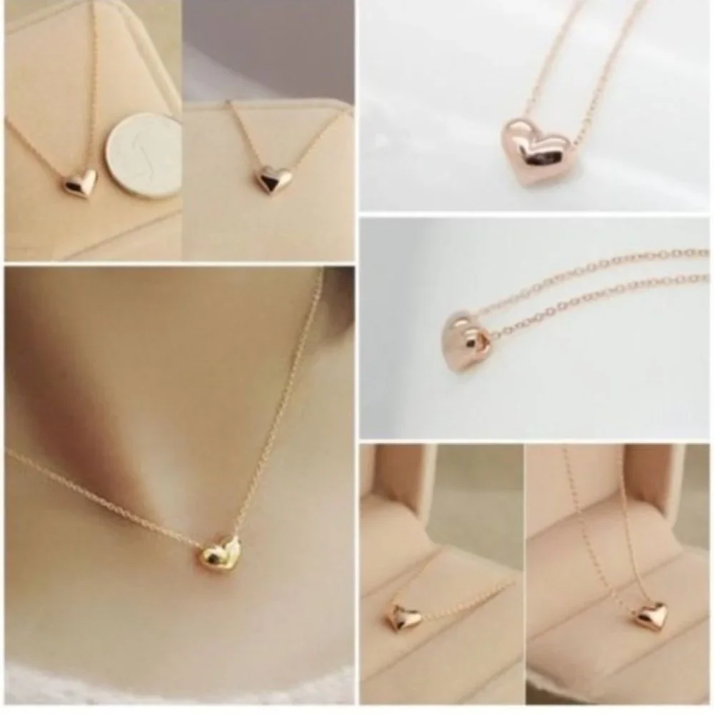 ❤️ Gold Heart Love Necklace